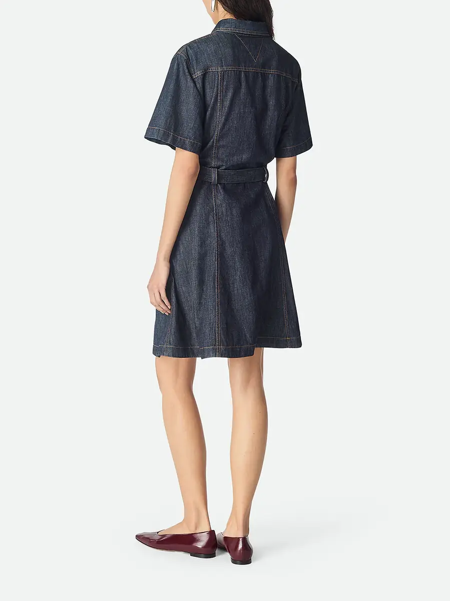 Bottega Veneta Indigo Denim Mini Dress | Thumbnail 3 Bottega Veneta Indigo Denim Mini Dress | Thumbnail 3