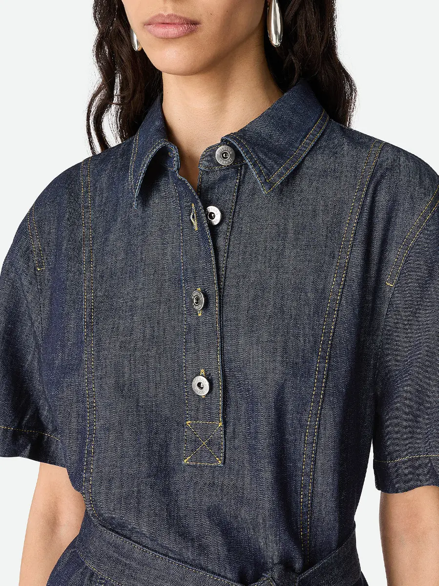 Bottega Veneta Indigo Denim Mini Dress | Thumbnail 4 Bottega Veneta Indigo Denim Mini Dress | Thumbnail 4
