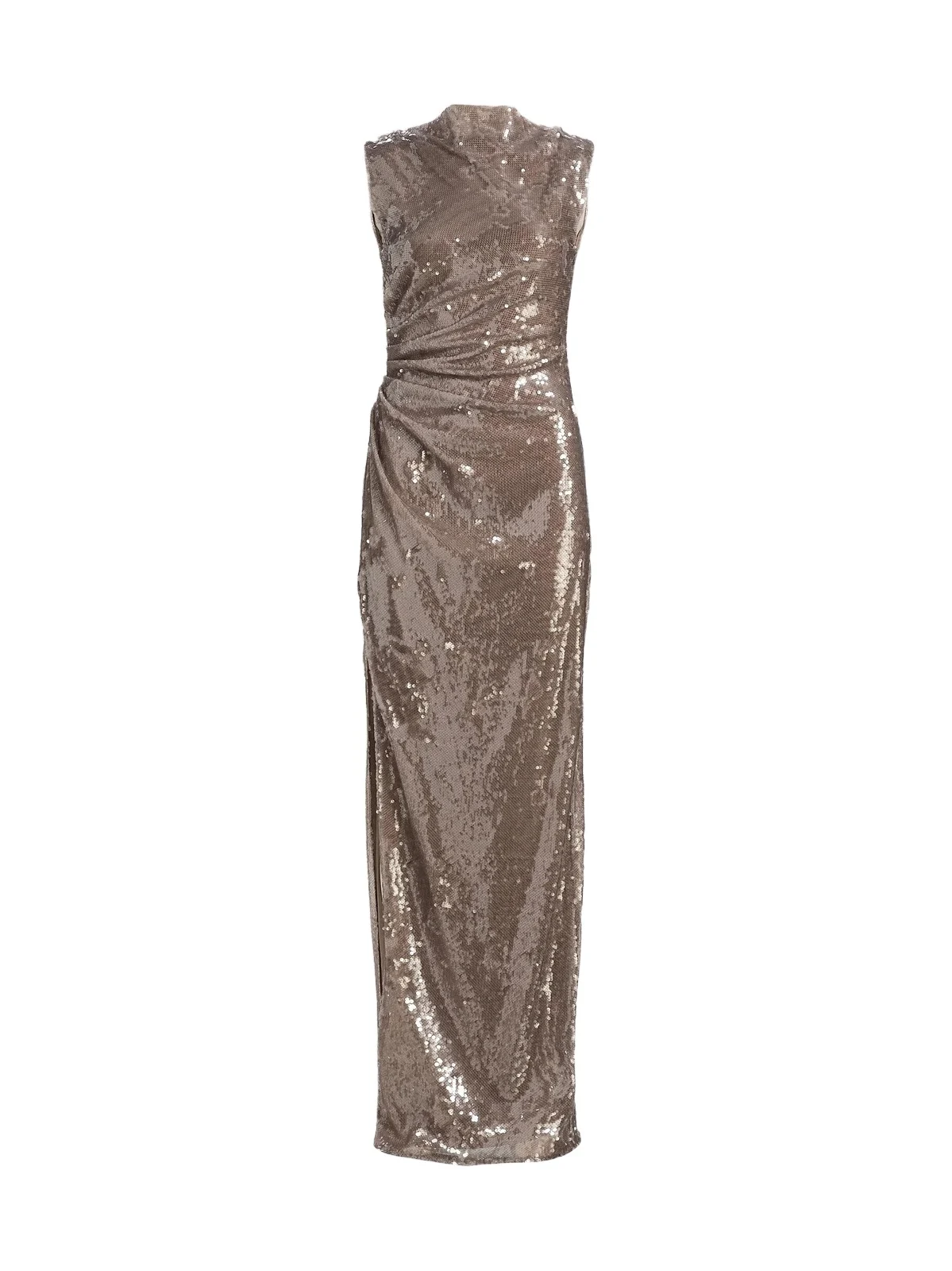 Women's Sequined Ruched Slip Gown Women's Sequined Ruched Slip Gown