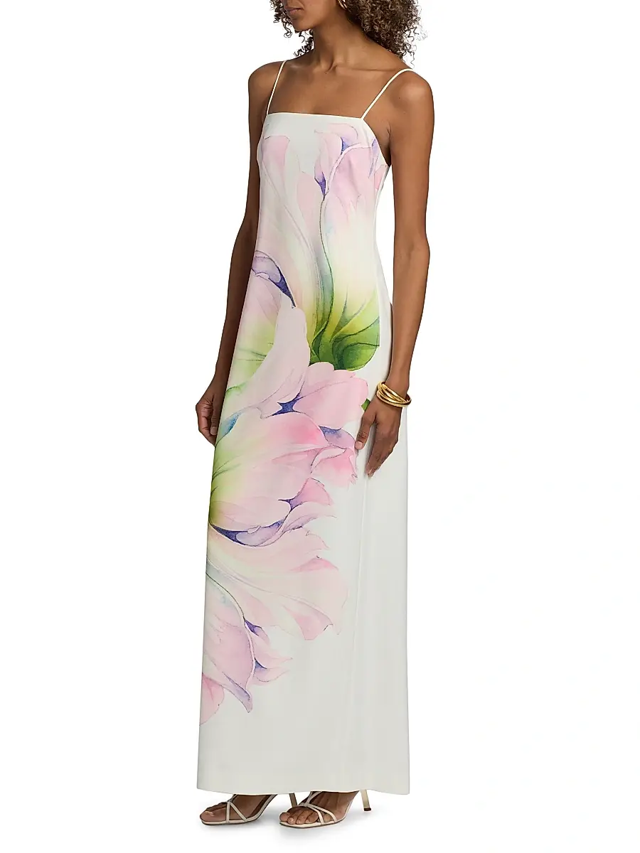 Toccin Women's Adelina Floral Sculpted Cami Gown | Thumbnail 4 Toccin Women's Adelina Floral Sculpted Cami Gown | Thumbnail 4