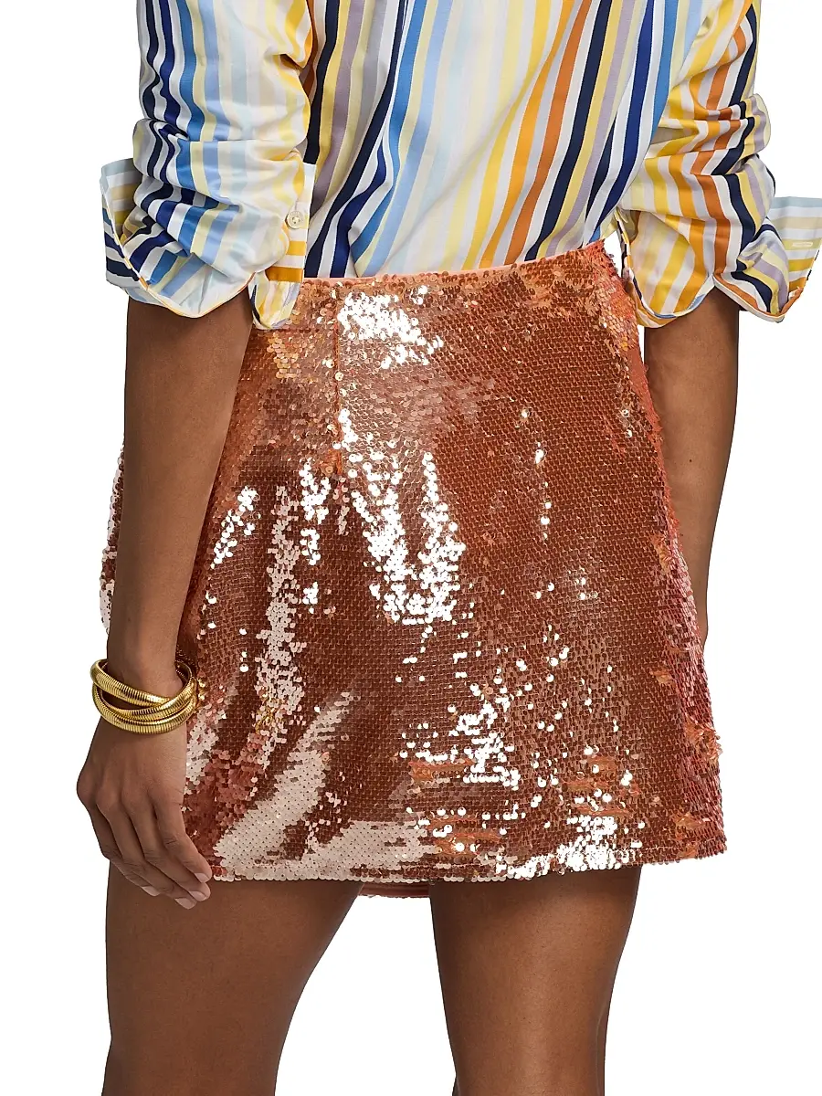 Toccin Women's Dawson Sequin Sarong-Style Miniskirt | Thumbnail 5 Toccin Women's Dawson Sequin Sarong-Style Miniskirt | Thumbnail 5