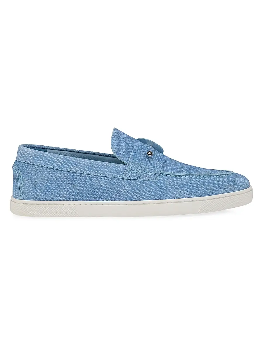 Christian Louboutin Men's Chambeli Boat Shoes - Ceruleo | Image 1 Christian Louboutin Men's Chambeli Boat Shoes - Ceruleo | Image 1