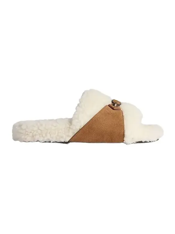 Balenciaga Women's Furry Slide Sandals