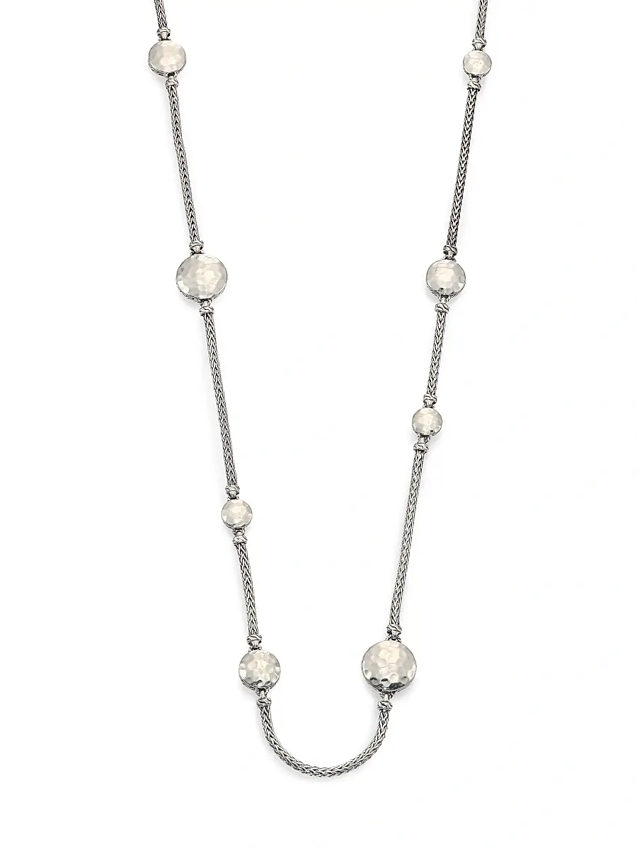 John Hardy Women's Palu Sterling Silver Sautoir Necklace - Silver | Image 1 John Hardy Women's Palu Sterling Silver Sautoir Necklace - Silver | Image 1