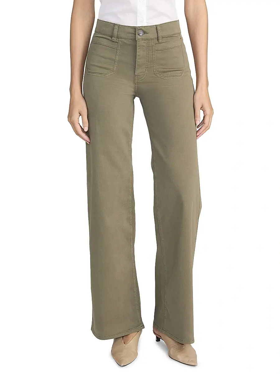 Frame Women's Le Slim Palazzo Cotton-Blend Wide-Leg Jeans | Thumbnail 3 Frame Women's Le Slim Palazzo Cotton-Blend Wide-Leg Jeans | Thumbnail 3