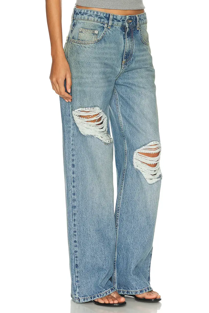 AREA Crystal Fray Wide Leg | Thumbnail 2