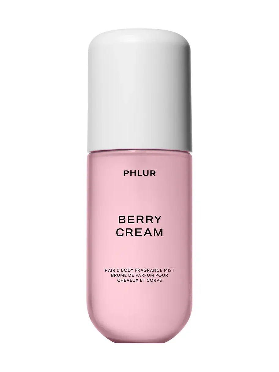 PHLUR Travel Size Berry Cream Hair And Body Mist 3oz