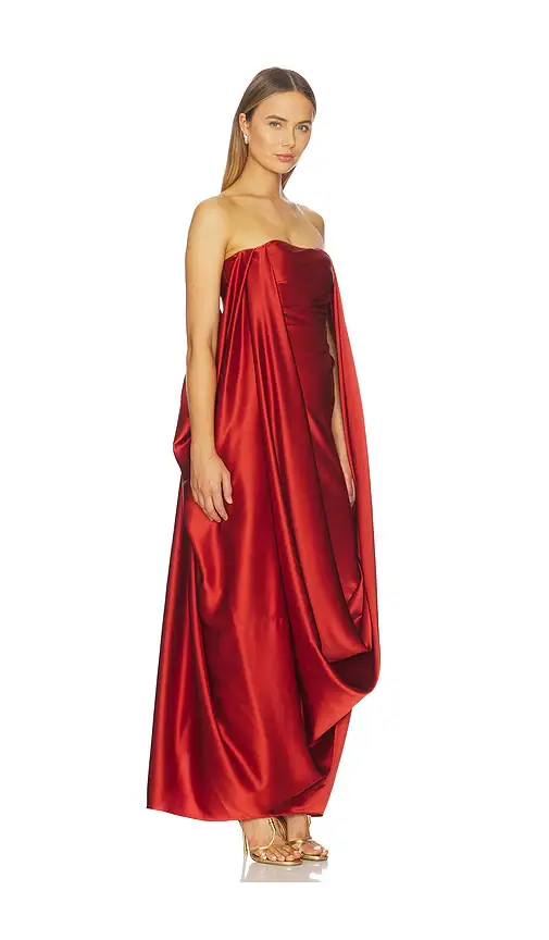 ALEJANDRA ALONSO ROJAS Draped Overlay Gown | Thumbnail 2 ALEJANDRA ALONSO ROJAS Draped Overlay Gown | Thumbnail 2