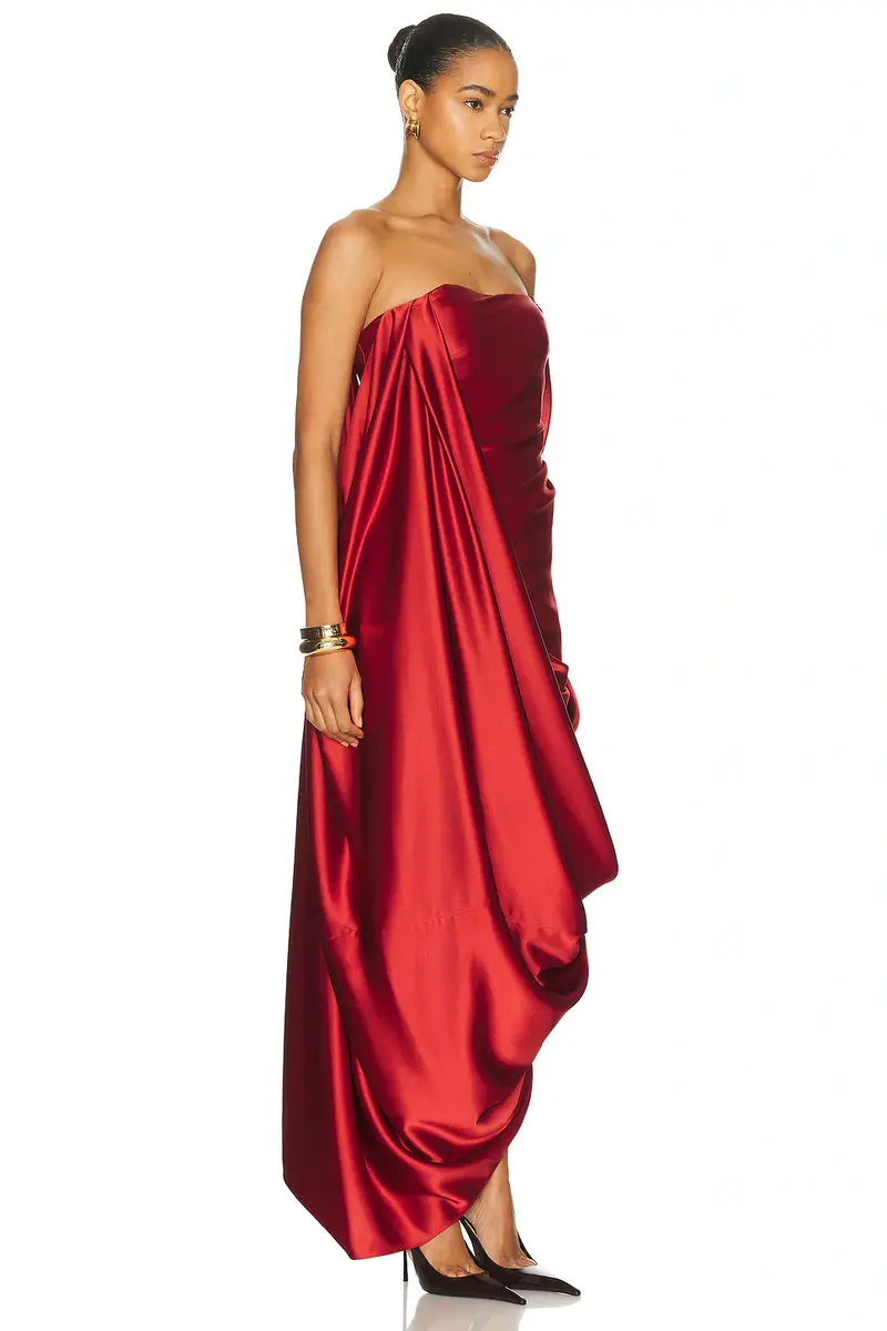 ALEJANDRA ALONSO ROJAS Draped Overlay Gown | Thumbnail 4 ALEJANDRA ALONSO ROJAS Draped Overlay Gown | Thumbnail 4