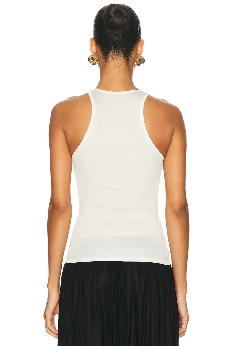Burc Akyol Draped Silk Jersey Tank Top | Thumbnail 3