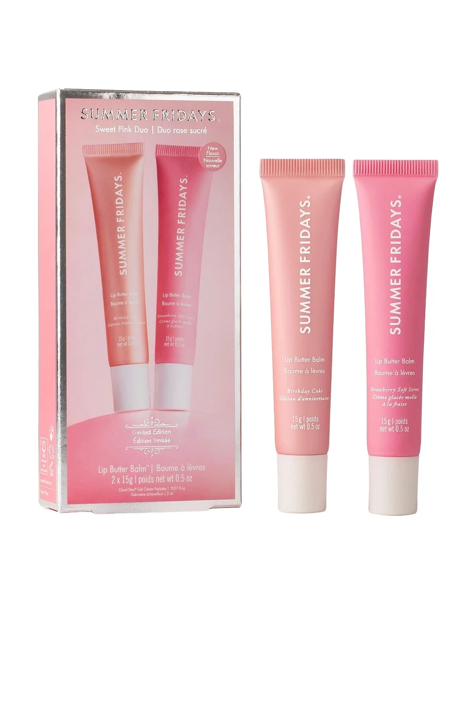 SUMMER FRIDAYS Sweet Pink Lip Butter Balm Birthday Duo