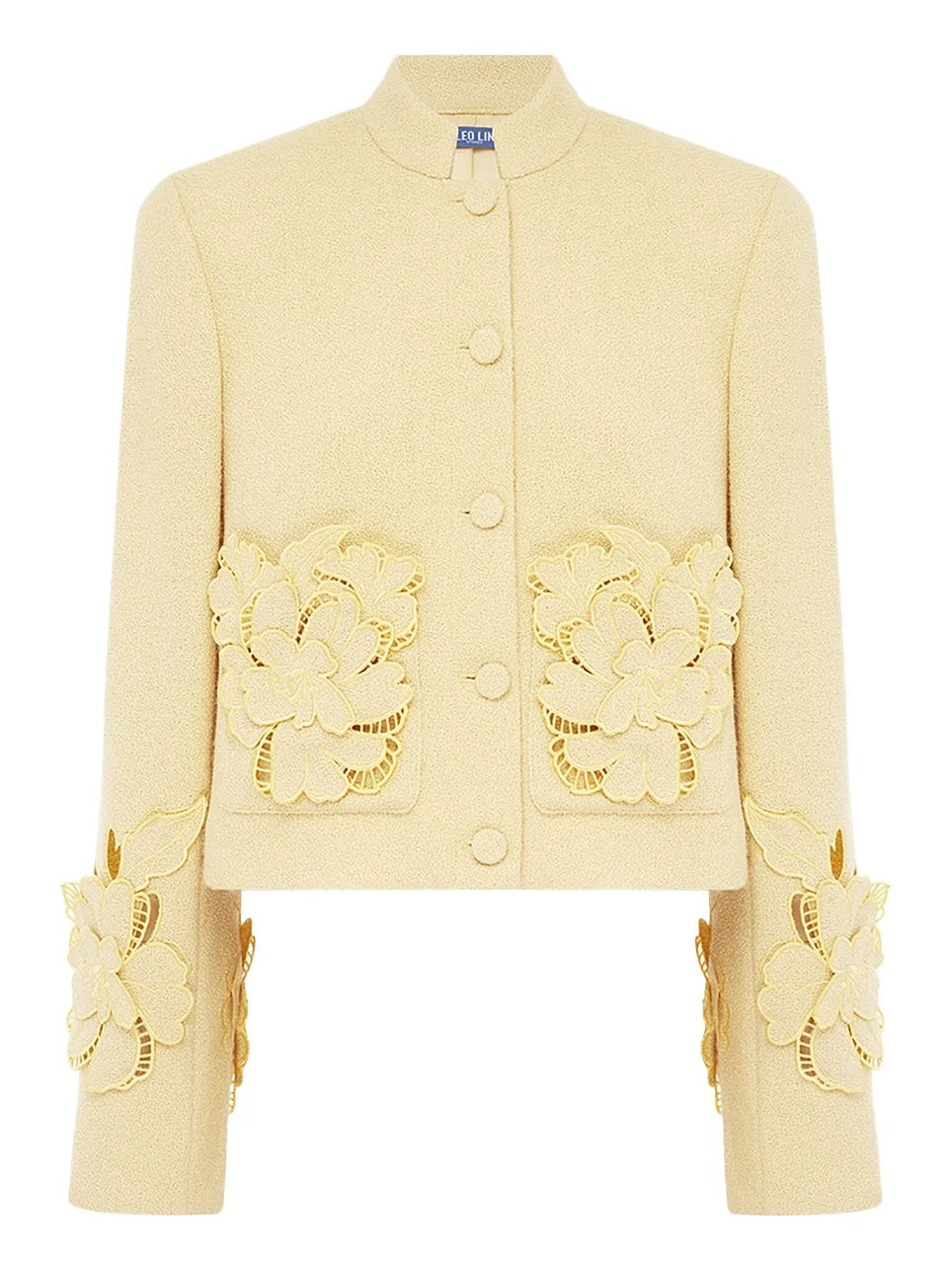 LEO LIN Blythe Applique Tweed Jacket