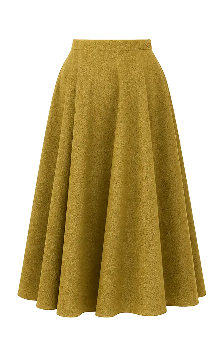 Lena Hoschek Catherine Virgin Wool Midi Skirt