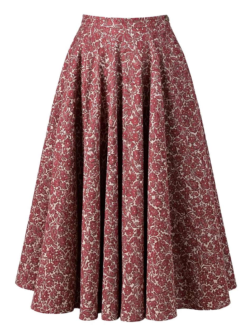 Lena Hoschek Catherine Cotton Blend Midi Skirt