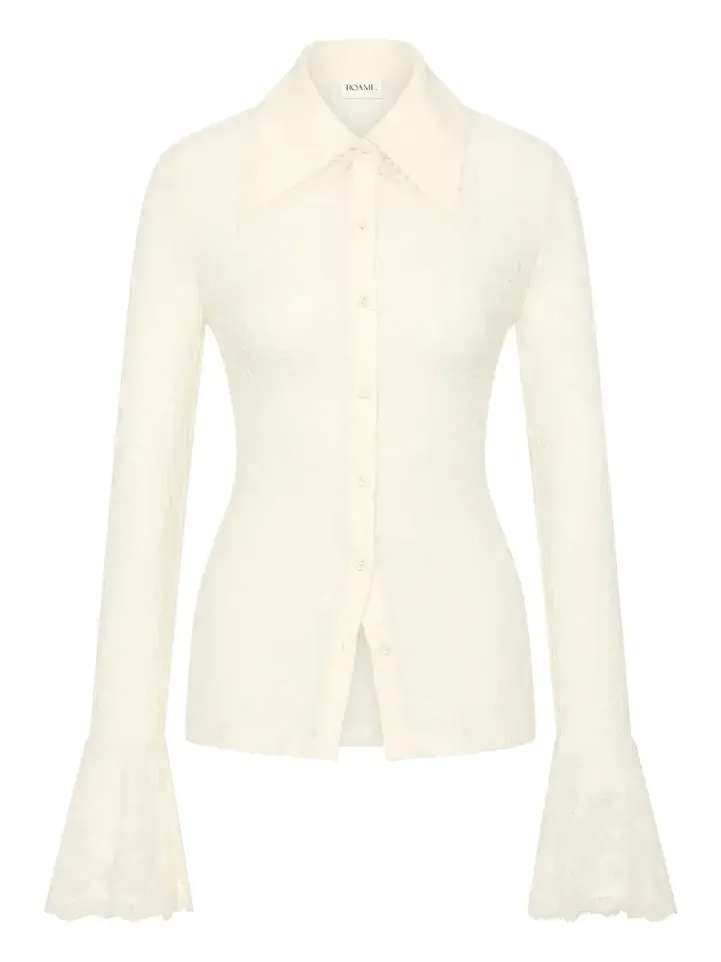 Daisie Lace Button Up Shirt