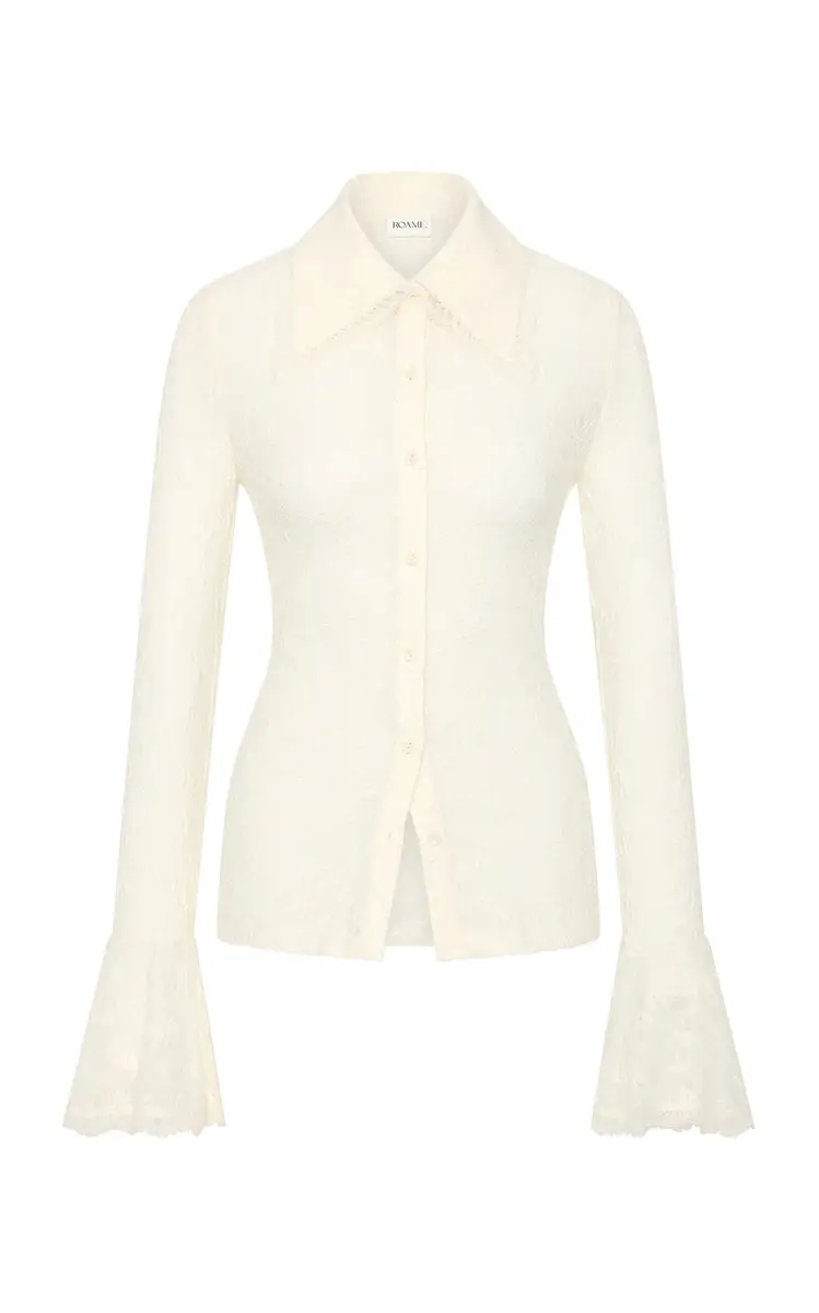 ROAME. Daisie Lace Button Up Shirt