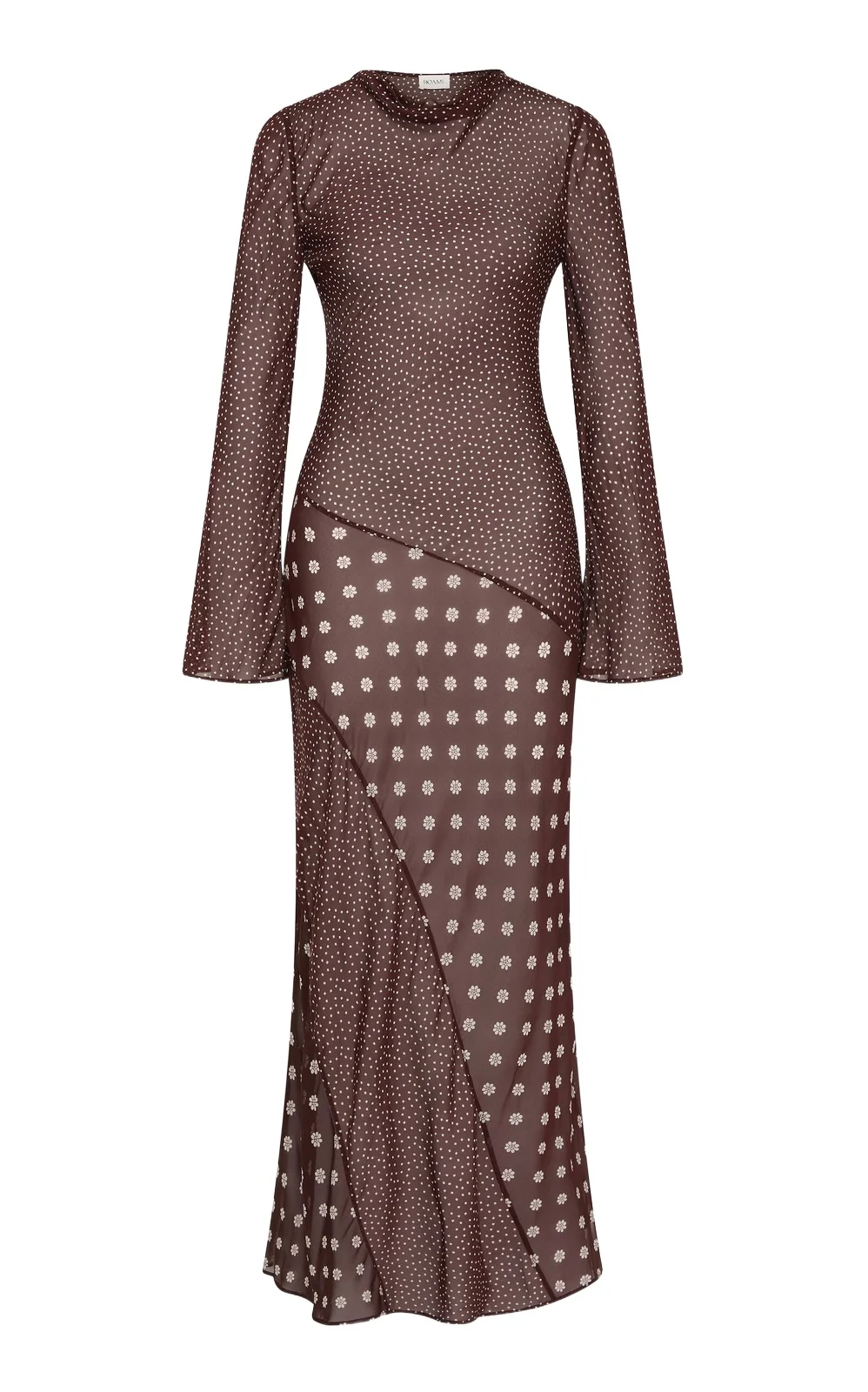 ROAME. Hallie Mixed Print Maxi Dress