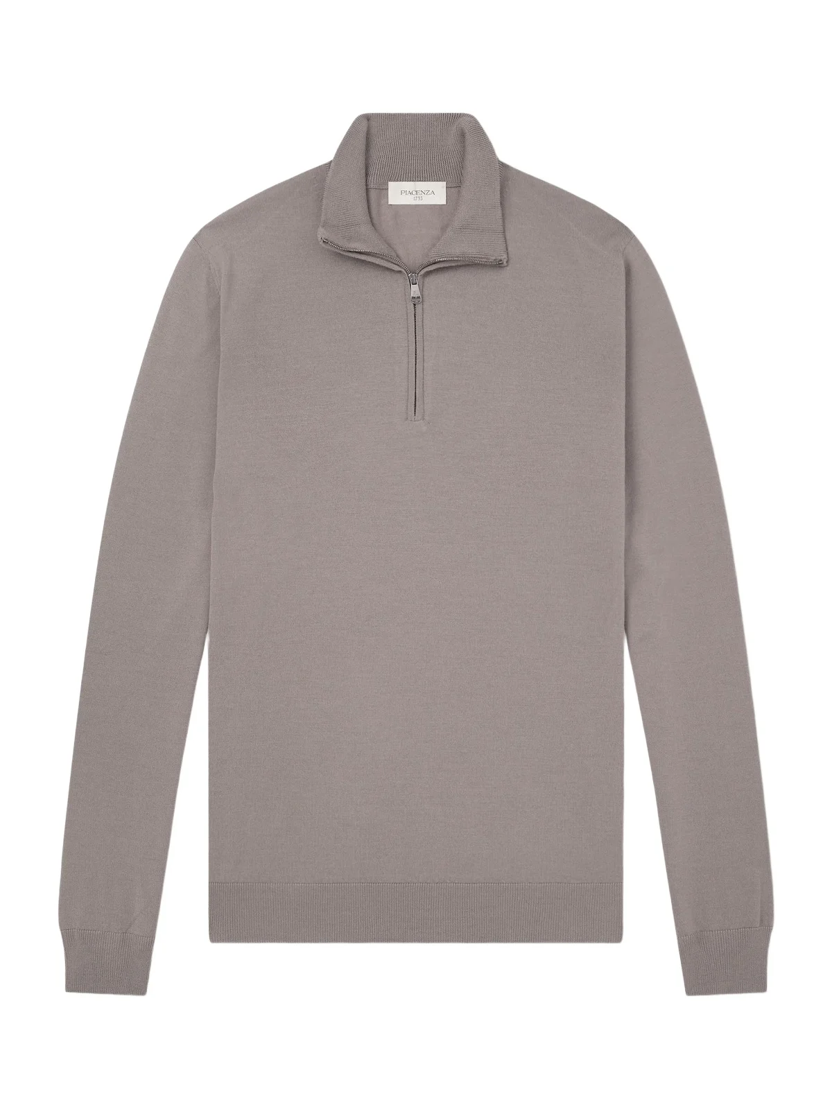 Virgin Wool Half-Zip Sweater - Men Virgin Wool Half-Zip Sweater - Men