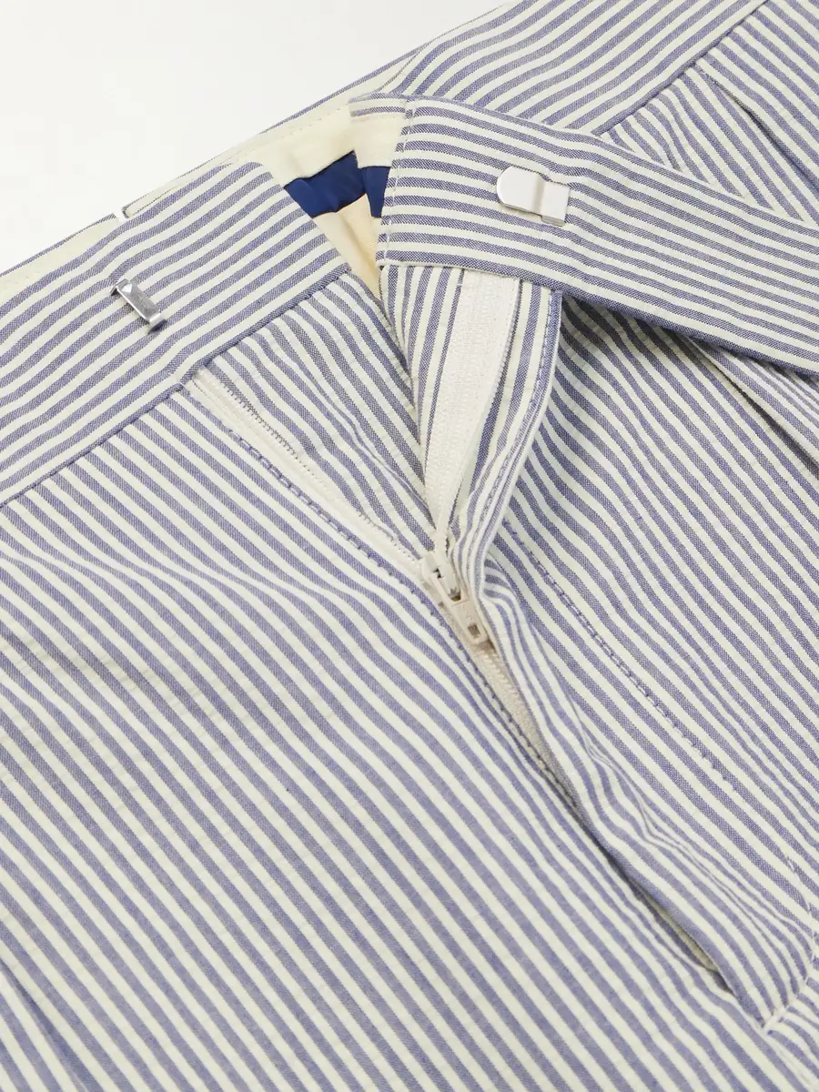 Polo Ralph Lauren Tapered Striped Cotton-Seersucker Trousers - Men | Thumbnail 6