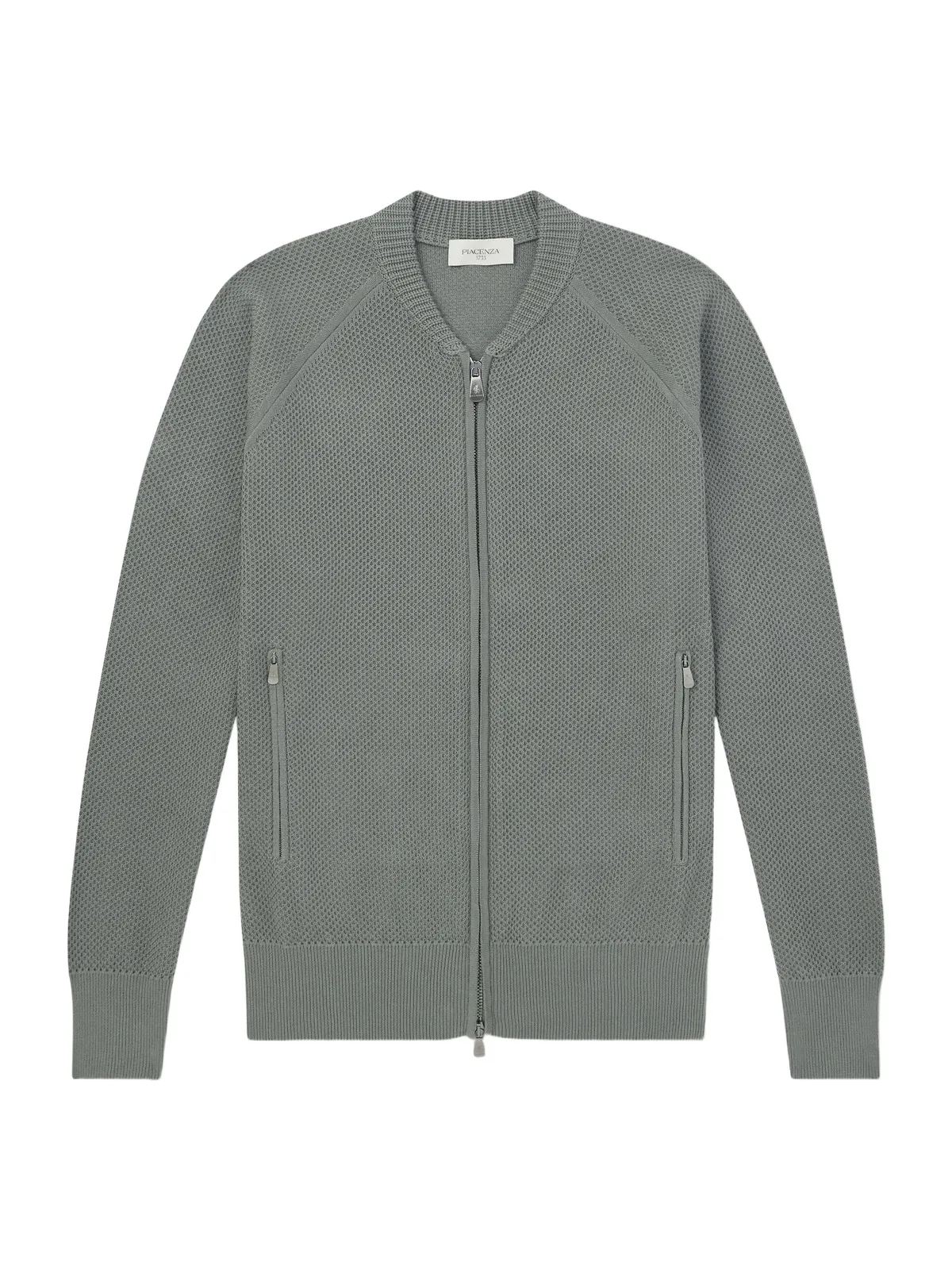 PIACENZA 1733 Slim-Fit Honeycomb-Knit Cotton Bomber Jacket - Men