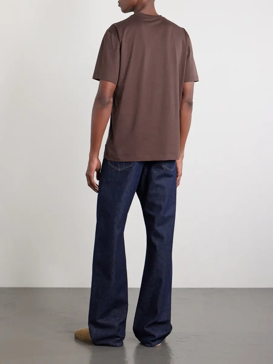 Slowear Cotton and silk-blend jersey T-shirt - Men | Thumbnail 4 Slowear Cotton and silk-blend jersey T-shirt - Men | Thumbnail 4