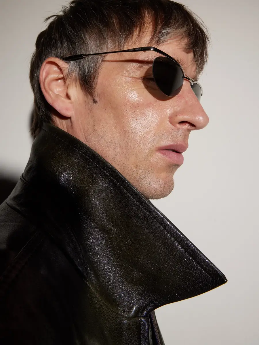 Saint Laurent Oval-Frame Silver-Tone Sunglasses - Men | Thumbnail 2