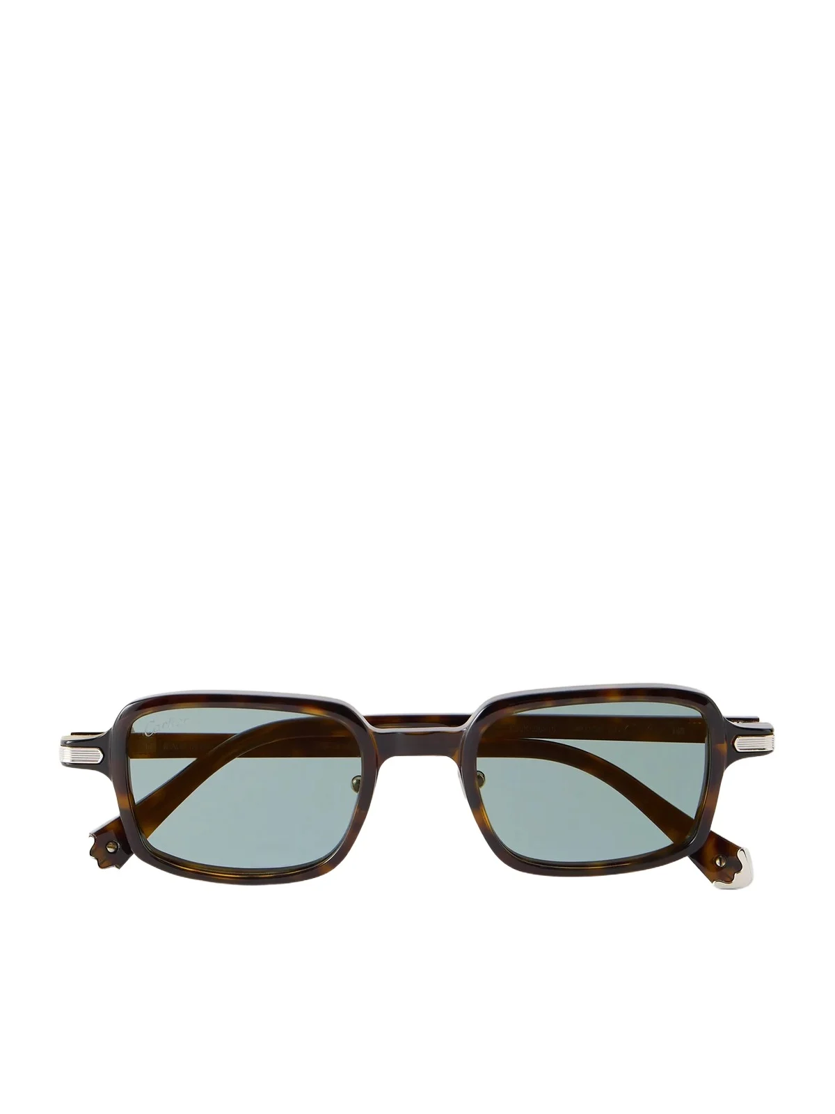Godron de Cartier Square-Frame Tortoiseshell Acetate Sunglasses - Men