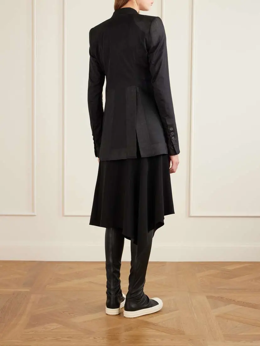 Rick Owens Paneled Cotton Blazer | Thumbnail 3 Rick Owens Paneled Cotton Blazer | Thumbnail 3
