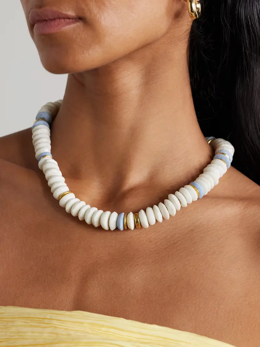 Lizzie Fortunato Laguna Gold-plated Beaded Necklace | Thumbnail 2 Lizzie Fortunato Laguna Gold-plated Beaded Necklace | Thumbnail 2