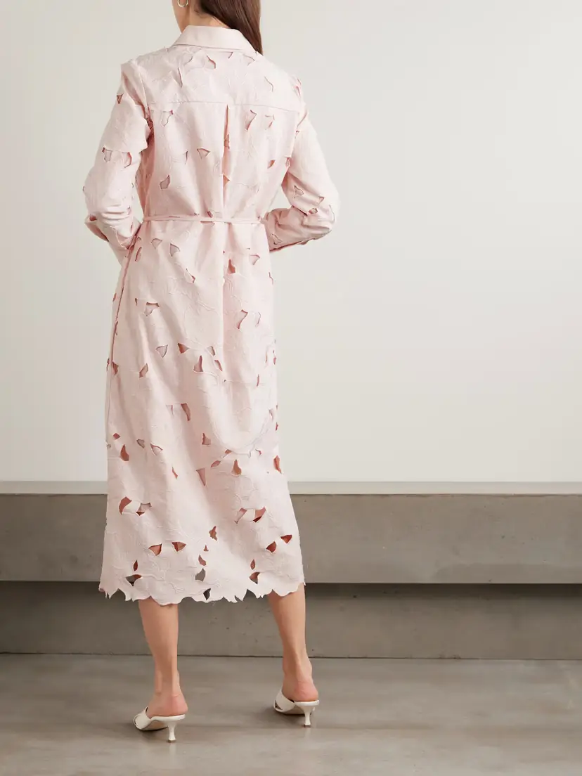 Erdem Cutout Embroidered Poplin Midi Dress | Thumbnail 3 Erdem Cutout Embroidered Poplin Midi Dress | Thumbnail 3