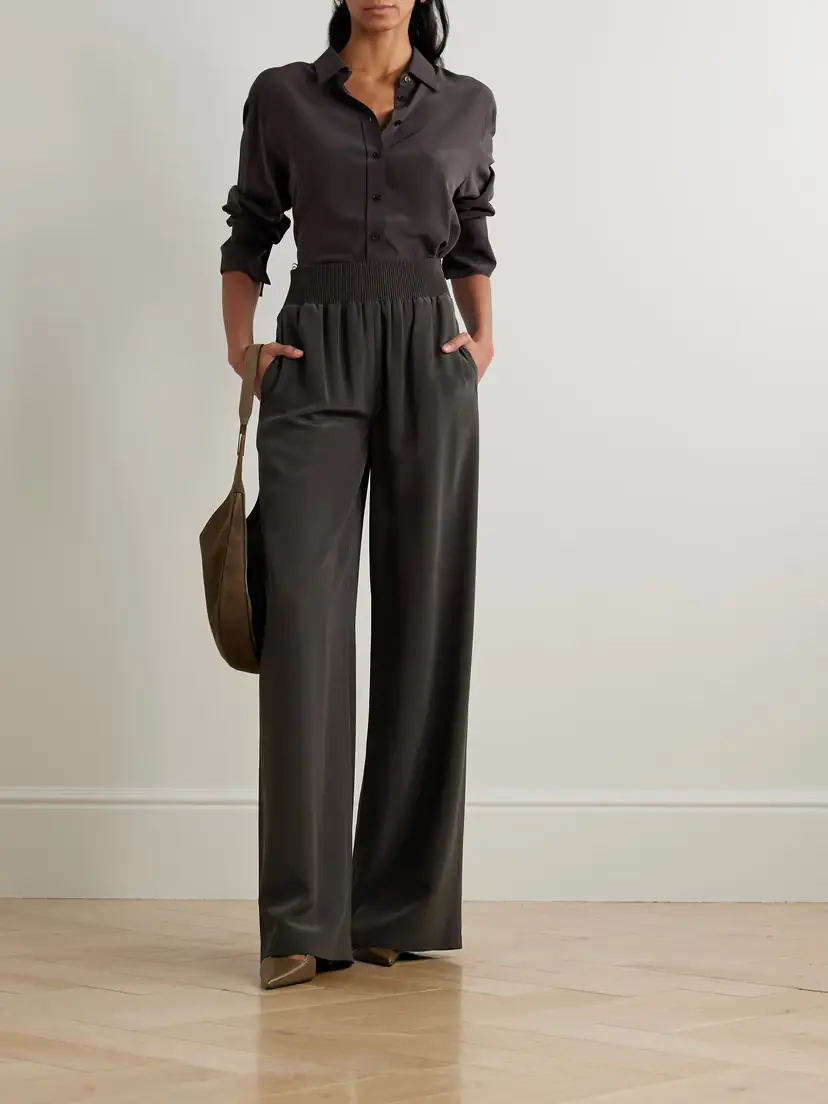 Joseph Nour Crepe Wide-leg Pants | Thumbnail 2 Joseph Nour Crepe Wide-leg Pants | Thumbnail 2