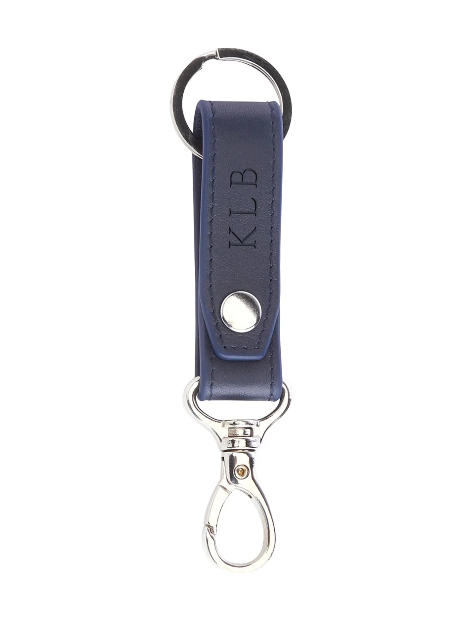 Monogrammed Leather Valet Key Chain, Personalized Monogrammed Leather Valet Key Chain, Personalized