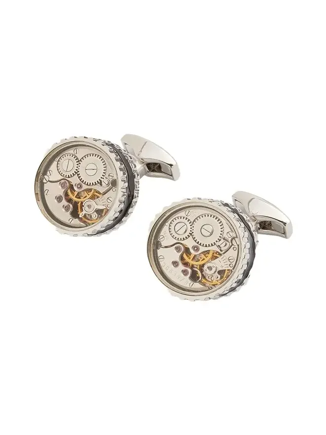 Men's Round Skeleton Gear Cufflinks Men's Round Skeleton Gear Cufflinks