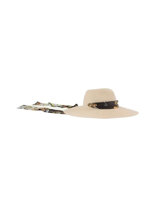 Cassidy Sun Hat with Satin Scarf
