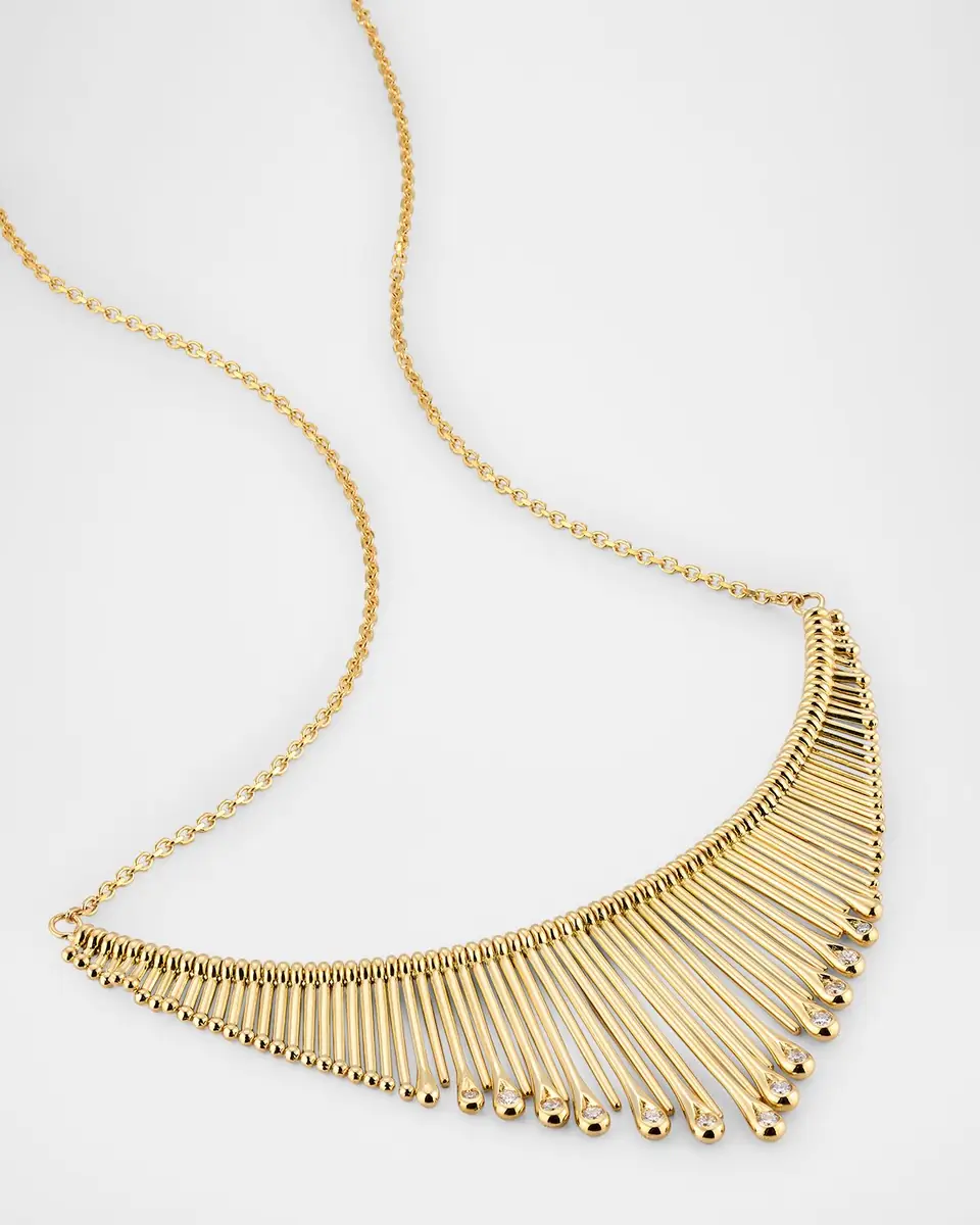 Peruffo 18K Yellow Gold Diamond Statement Necklace | Thumbnail 3