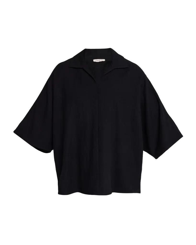 Fear of God Men's Virgin Wool Relaxed-Fit Polo Shirt | Image 1 Fear of God Men's Virgin Wool Relaxed-Fit Polo Shirt | Image 1