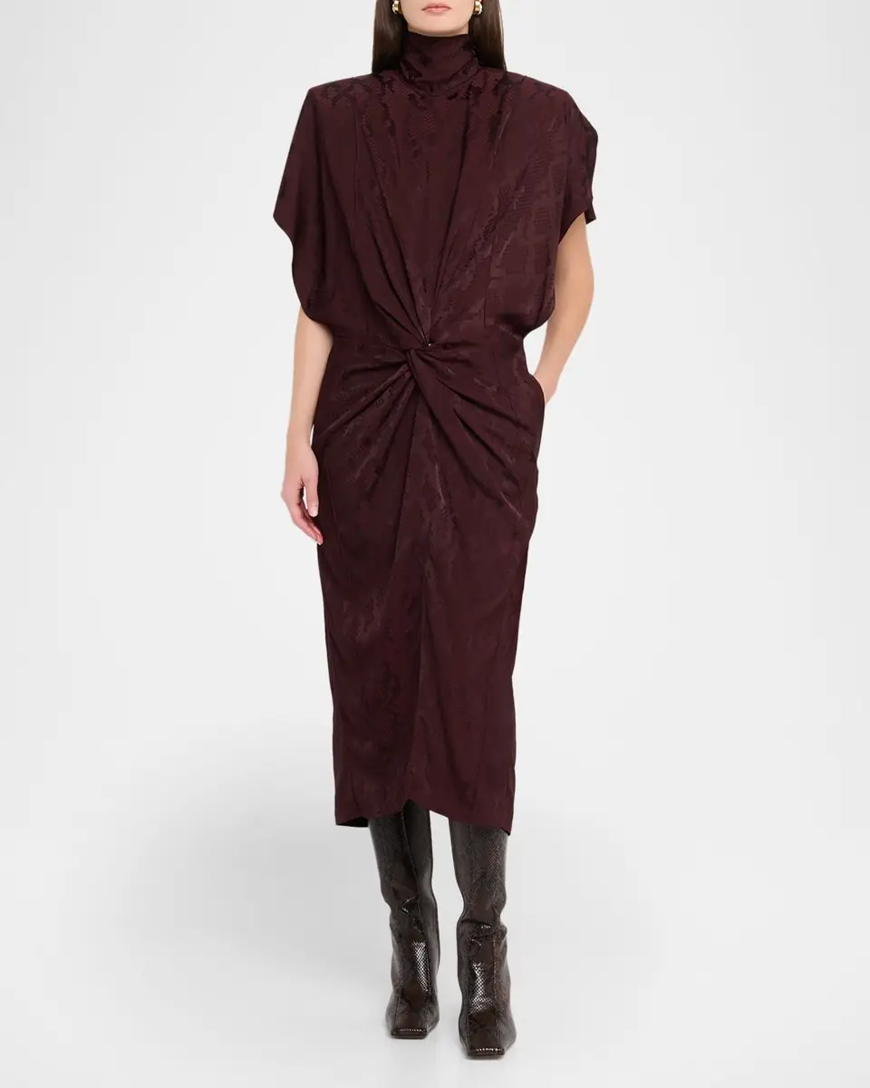Stella McCartney Fluid Jacquard Midi Dress | Thumbnail 2
