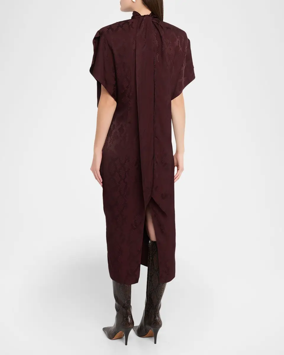 Stella McCartney Fluid Jacquard Midi Dress | Thumbnail 3