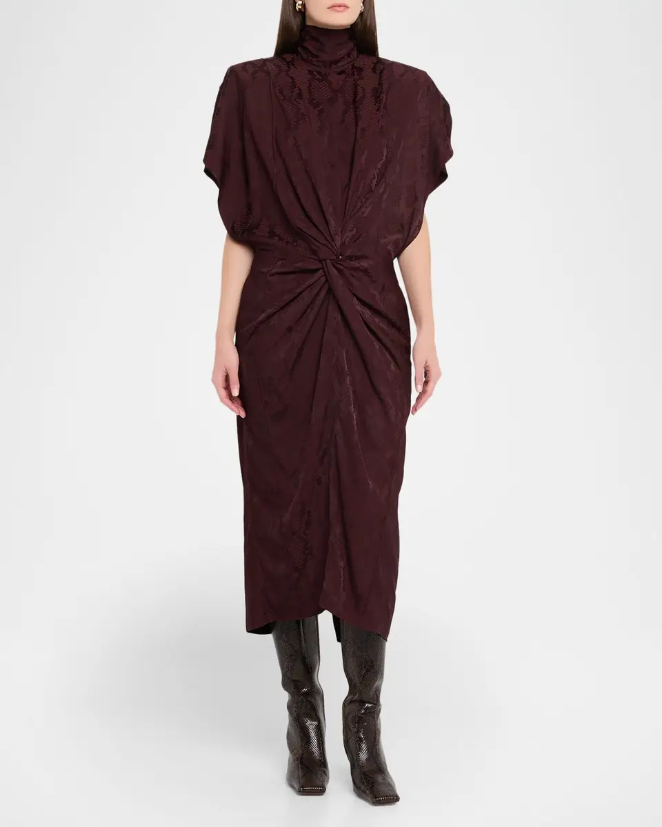 Stella McCartney Fluid Jacquard Midi Dress | Thumbnail 4
