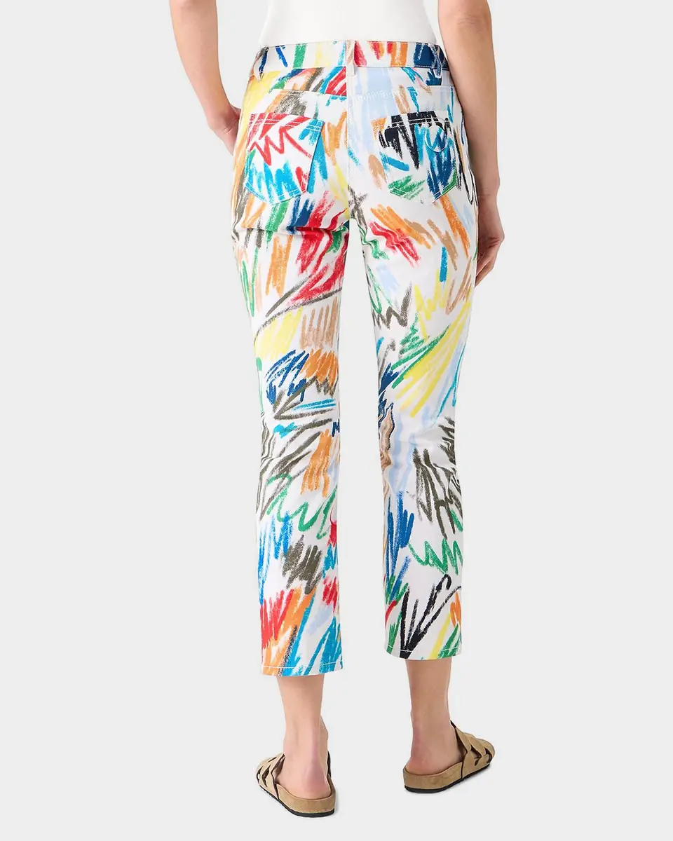 Akris punto Maru Scribble-Print Cropped Slim-Fit Pants | Thumbnail 3