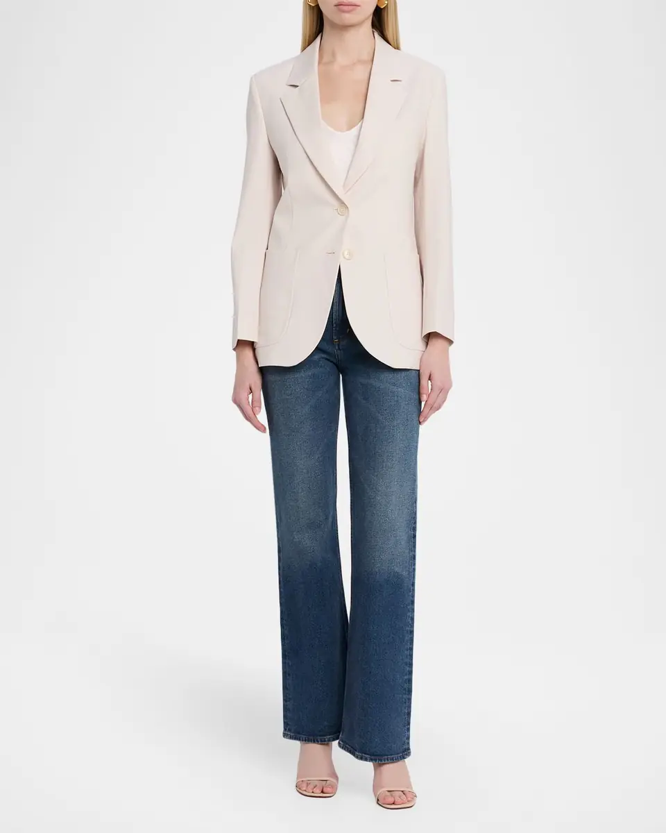 Victoria Beckham Patch-Pocket Single-Breasted Jacket | Thumbnail 2 Victoria Beckham Patch-Pocket Single-Breasted Jacket | Thumbnail 2