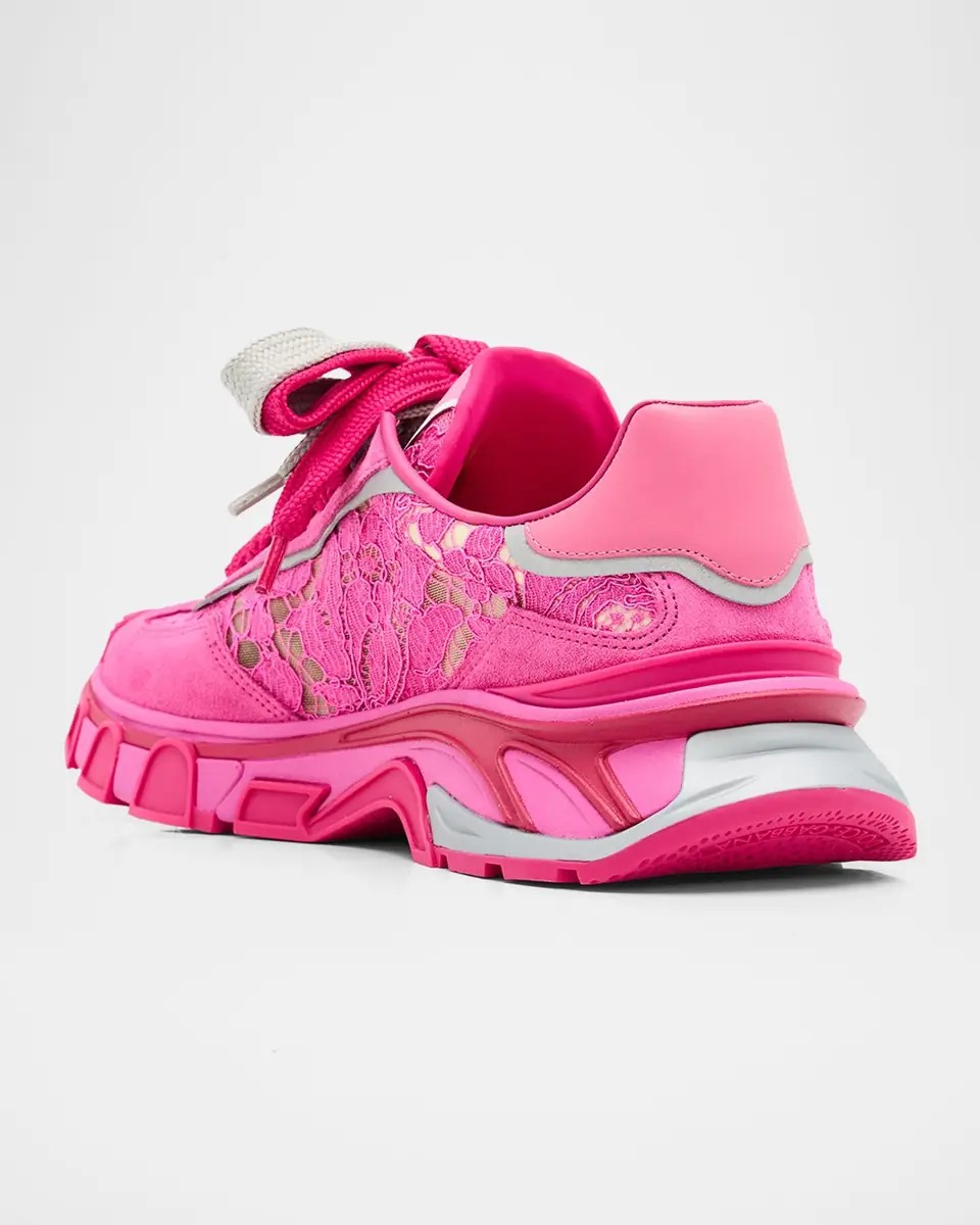 Dolce & Gabbana Country Road Lace and Suede Runner Sneakers | Thumbnail 4 Dolce & Gabbana Country Road Lace and Suede Runner Sneakers | Thumbnail 4