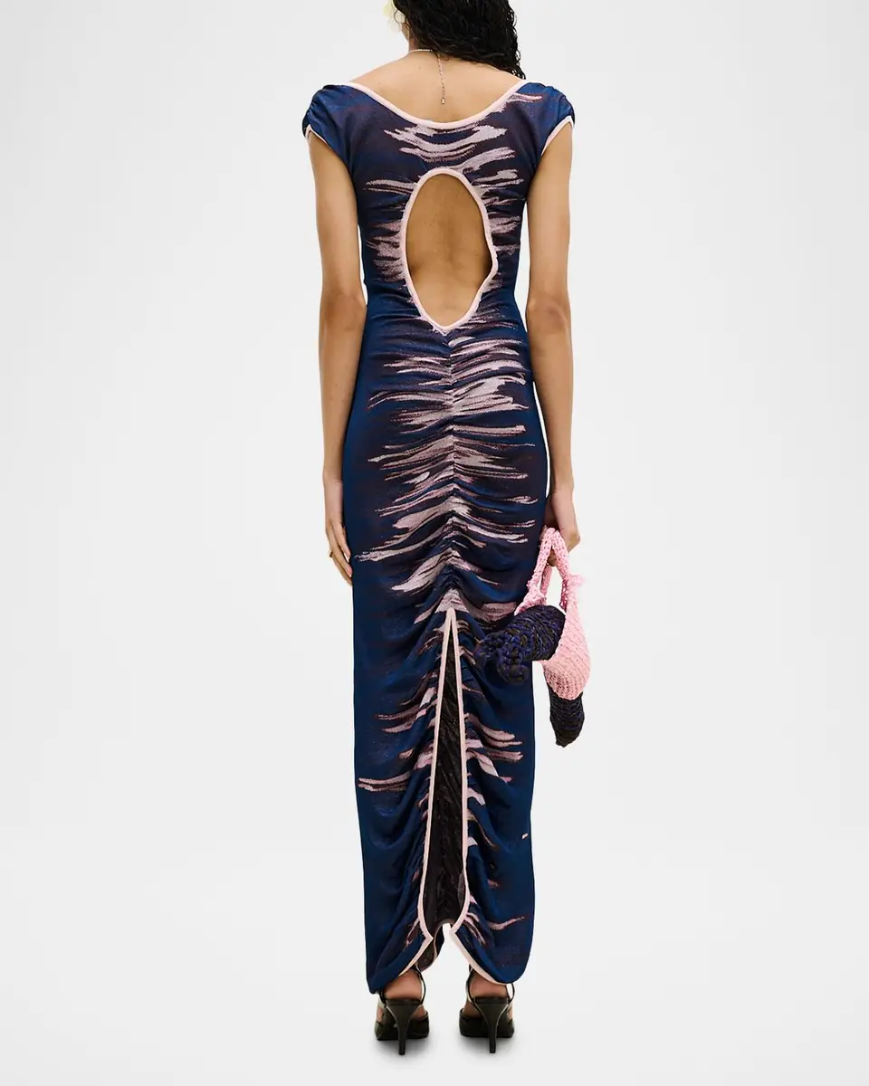 PH5 Danio Ruched Open-Back Maxi Dress | Thumbnail 3