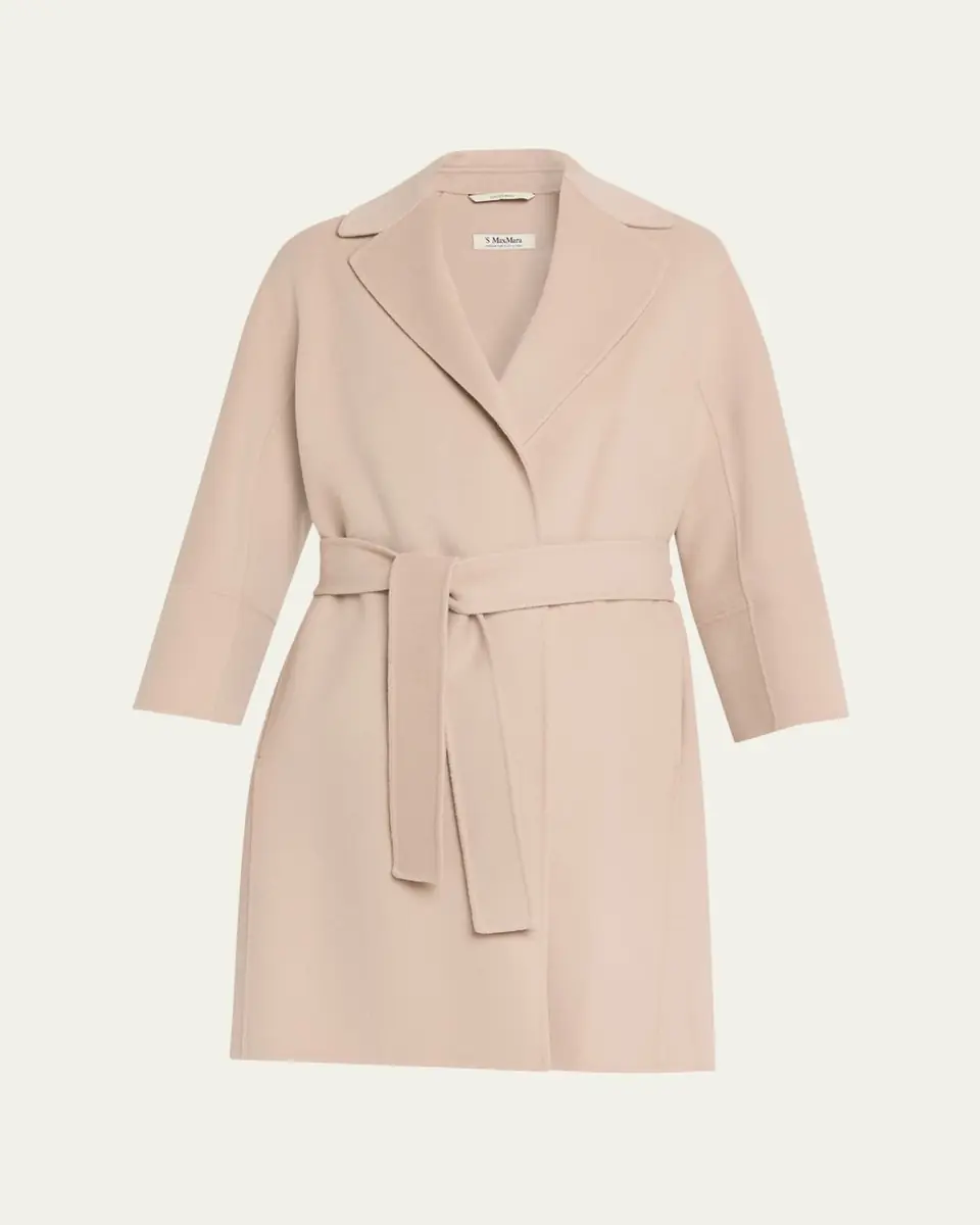 Max Mara Double-Faced Wool Wrap Coat | Thumbnail 6