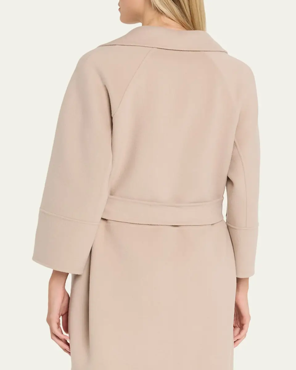 Max Mara Double-Faced Wool Wrap Coat | Thumbnail 8