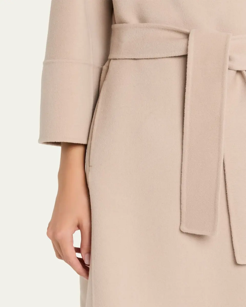 Max Mara Double-Faced Wool Wrap Coat | Thumbnail 10