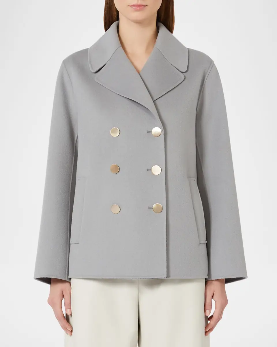 Max Mara Margot Double-Breasted Wool Short Coat | Thumbnail 4 Max Mara Margot Double-Breasted Wool Short Coat | Thumbnail 4