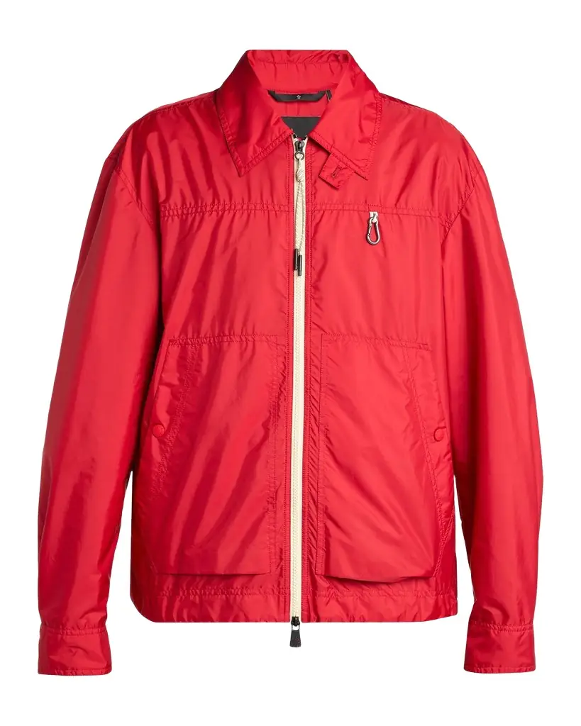 Moncler Men's Brive Full-Zip Shirt Jacket with Clip | Image 1 Moncler Men's Brive Full-Zip Shirt Jacket with Clip | Image 1