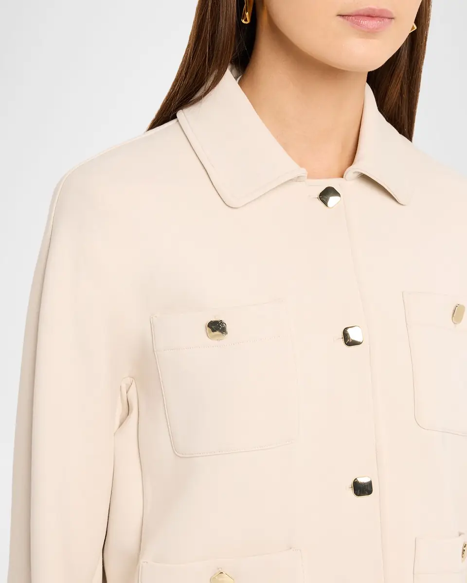 Max Mara Armonioso Scuba Jersey Boxy Jacket | Thumbnail 5