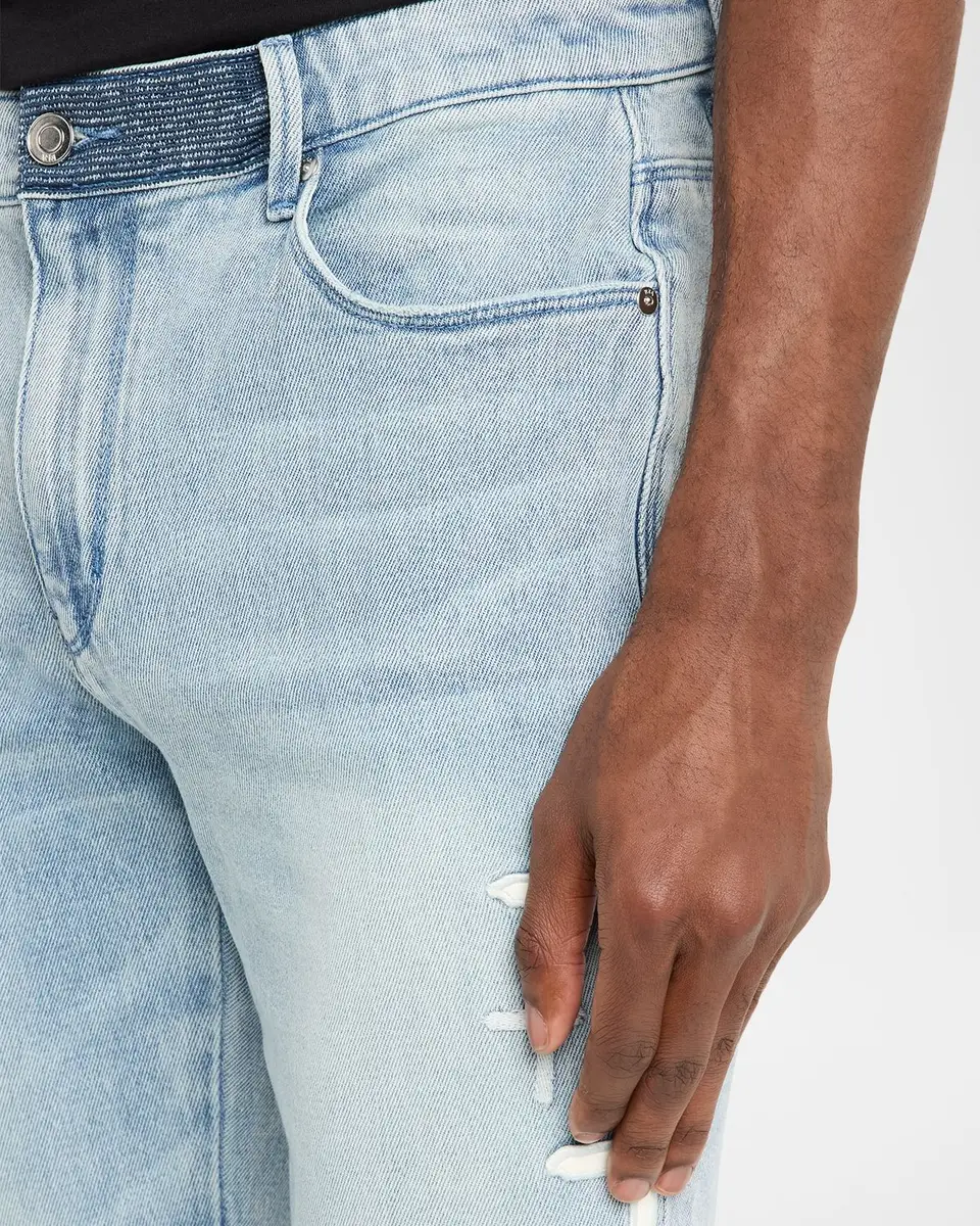 RTA Men's Bryant Skinny Jeans in Coastal Drift Cross Patch | Thumbnail 5 RTA Men's Bryant Skinny Jeans in Coastal Drift Cross Patch | Thumbnail 5